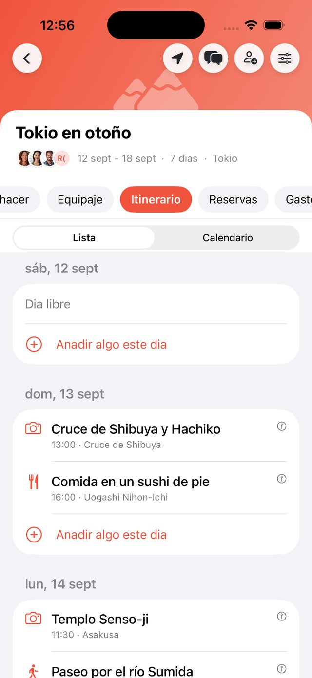 Itinerario de un viaje organizado por días en OhMyWay